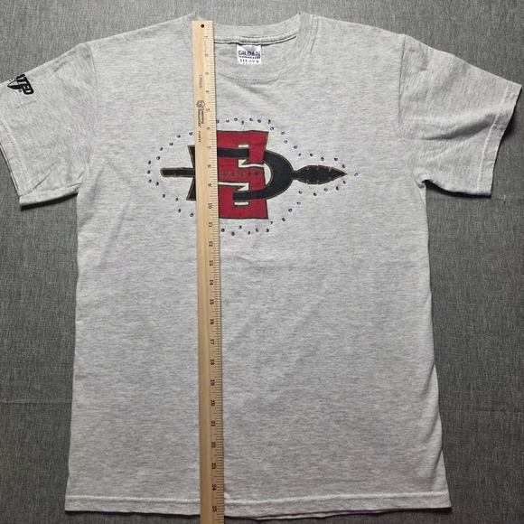 Vintage SDSU Aztecs T-Shirt - Collegiate Pride & Values Unisex Size S - Picture 5 of 9